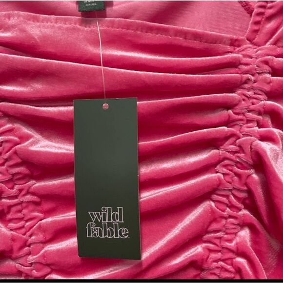 Wild Fable pink ruched dress xs - Picture 2 of 10